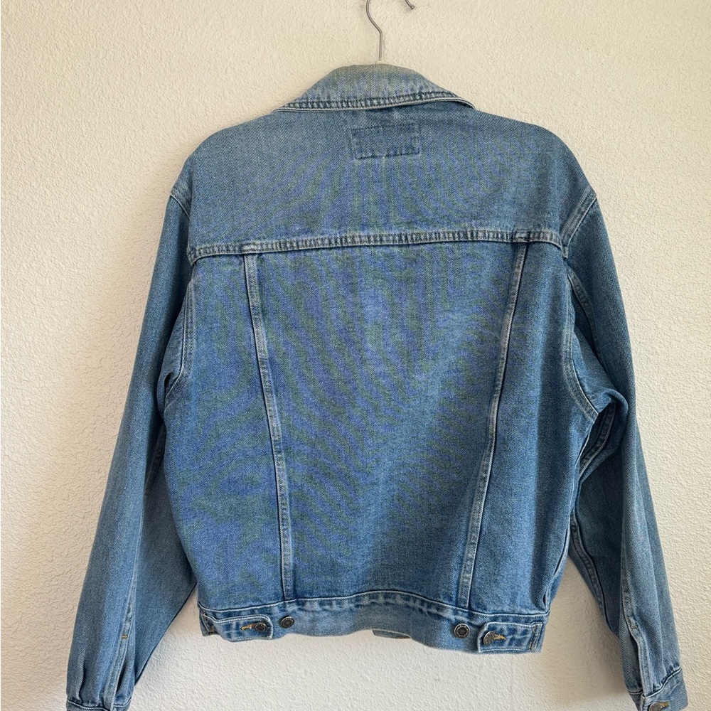 VTG Wrangler Hero Womens Small Trucker Denim Western Jacket 90s Gorpcore Worn In - Picture 7 of 11